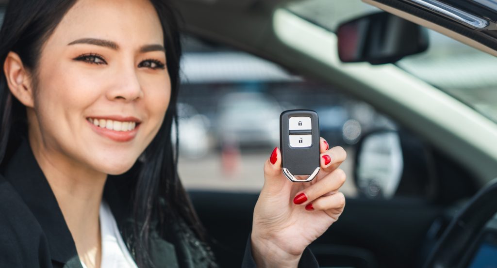 Very happy customer we made smart key for her car to replace her lost key